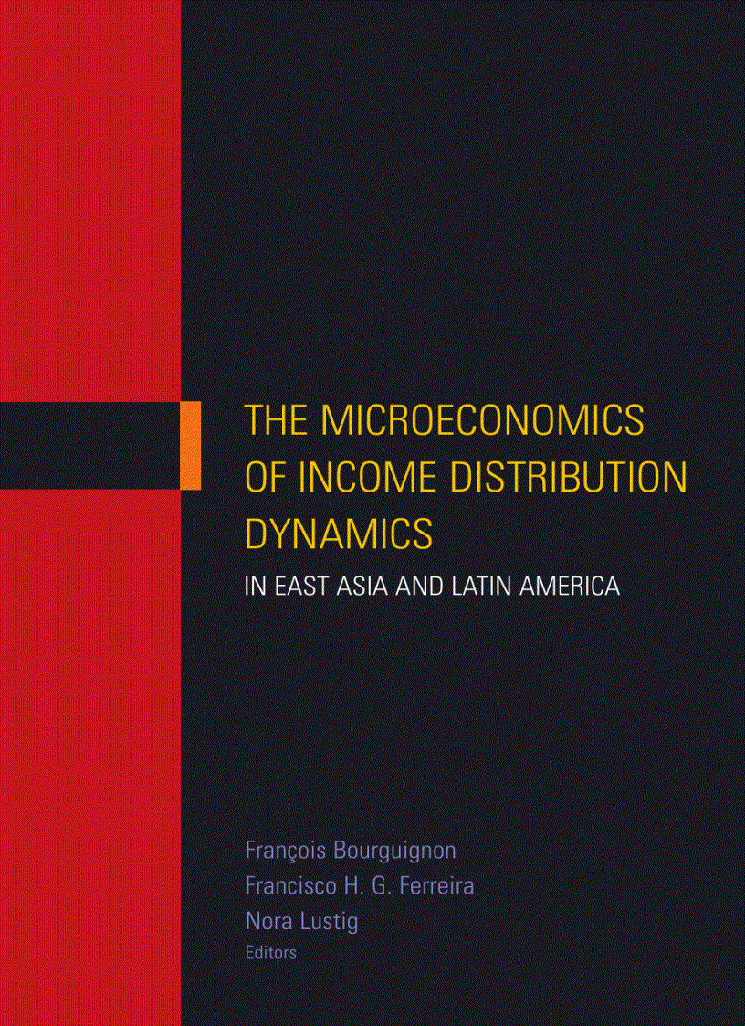 image for page The microeconomics of income distribution dynamics in east asia and latin america