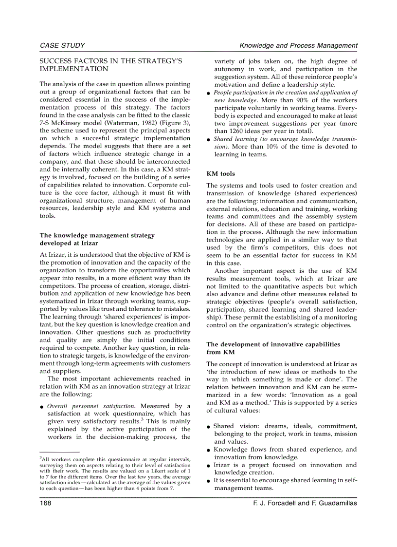 image for page A Case Study on the Implementation of A Knowledge Management Strategy Oriented to Innovation