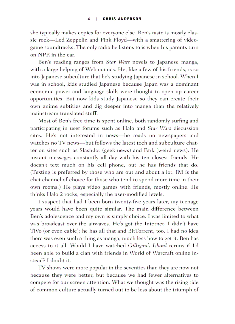 image for page The Long Tail Why the Future of Business is Selling Less of More