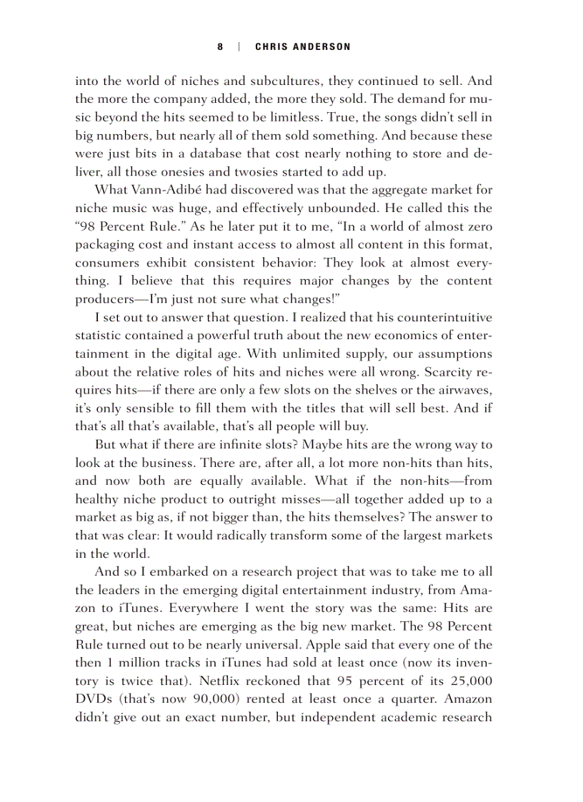 image for page The Long Tail Why the Future of Business is Selling Less of More