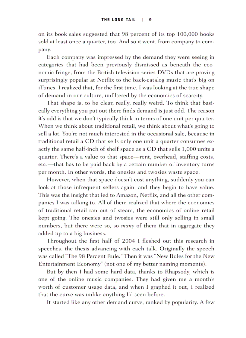 image for page The Long Tail Why the Future of Business is Selling Less of More