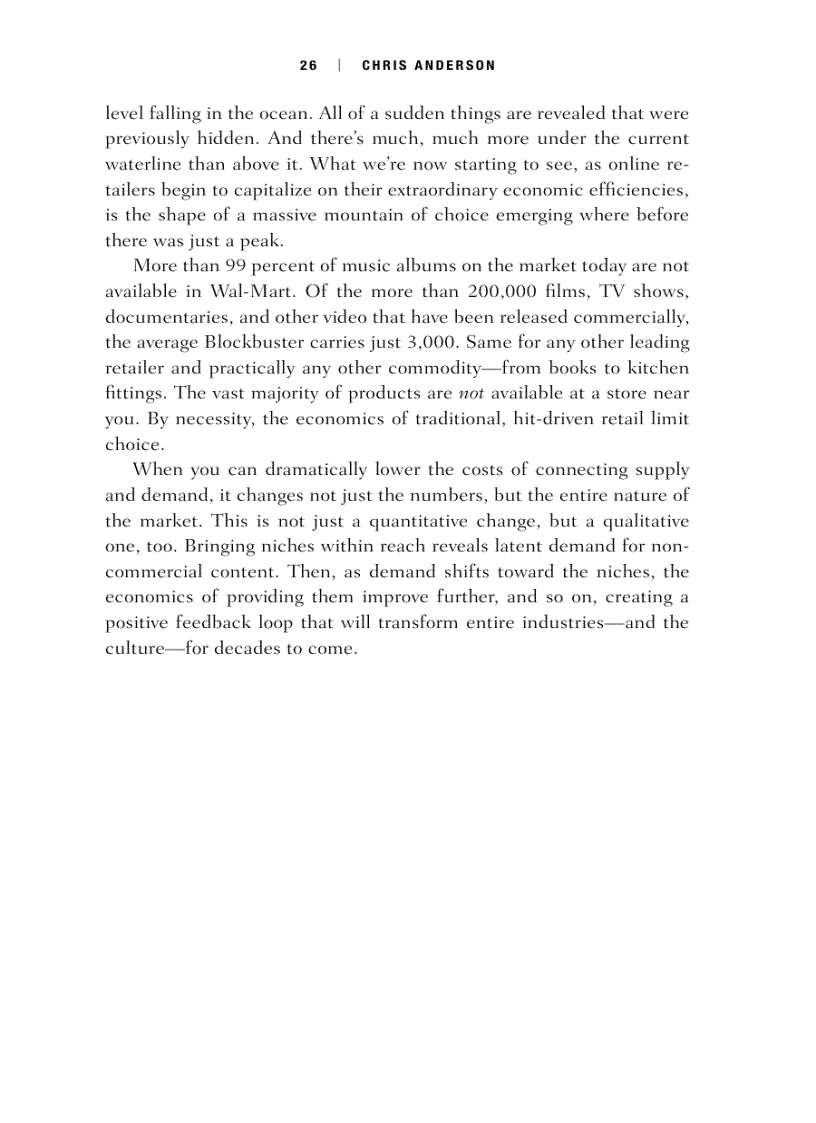 image for page The Long Tail Why the Future of Business is Selling Less of More