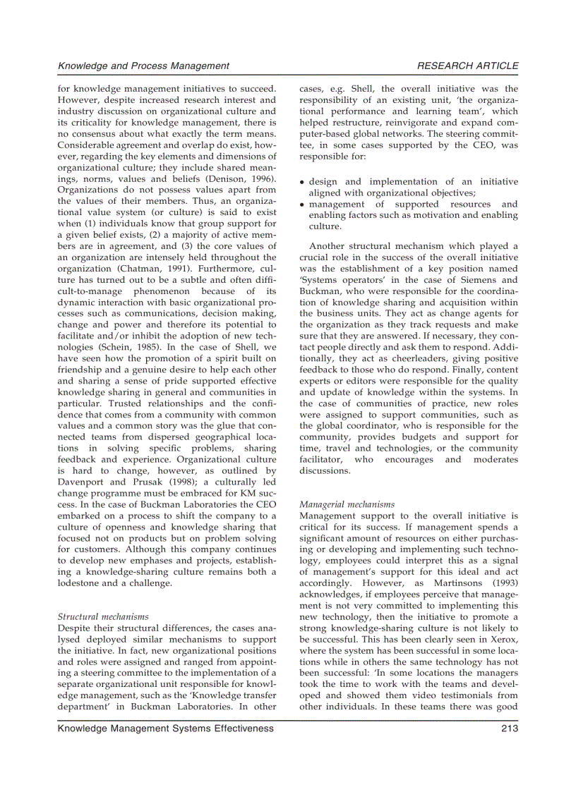 image for page Mechanisms for Knowledge Management Systems Effectiveness An Exploratory Analysis