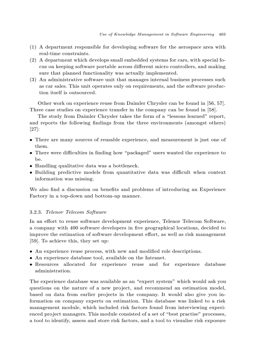 image for page Survey of case studies of the use of knowledge management in software engineering