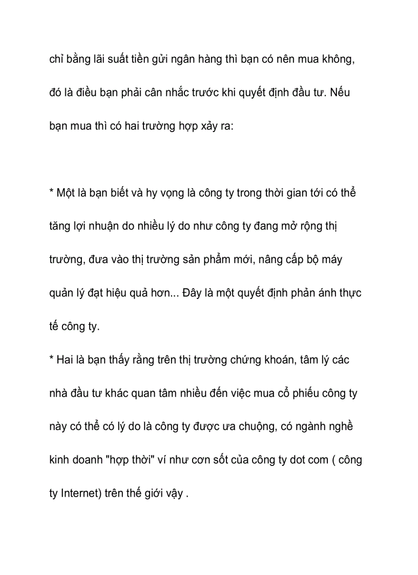 image for page Một số chỉ số đánh giá tiêu chí và cơ hội đầu tư