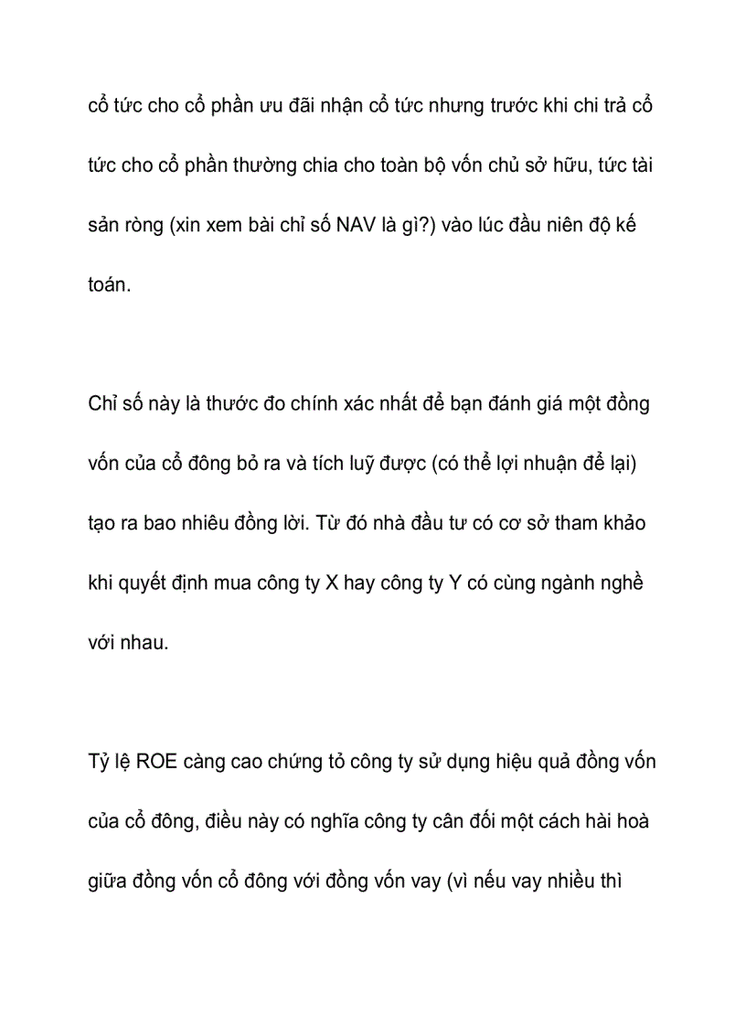 image for page Một số chỉ số đánh giá tiêu chí và cơ hội đầu tư