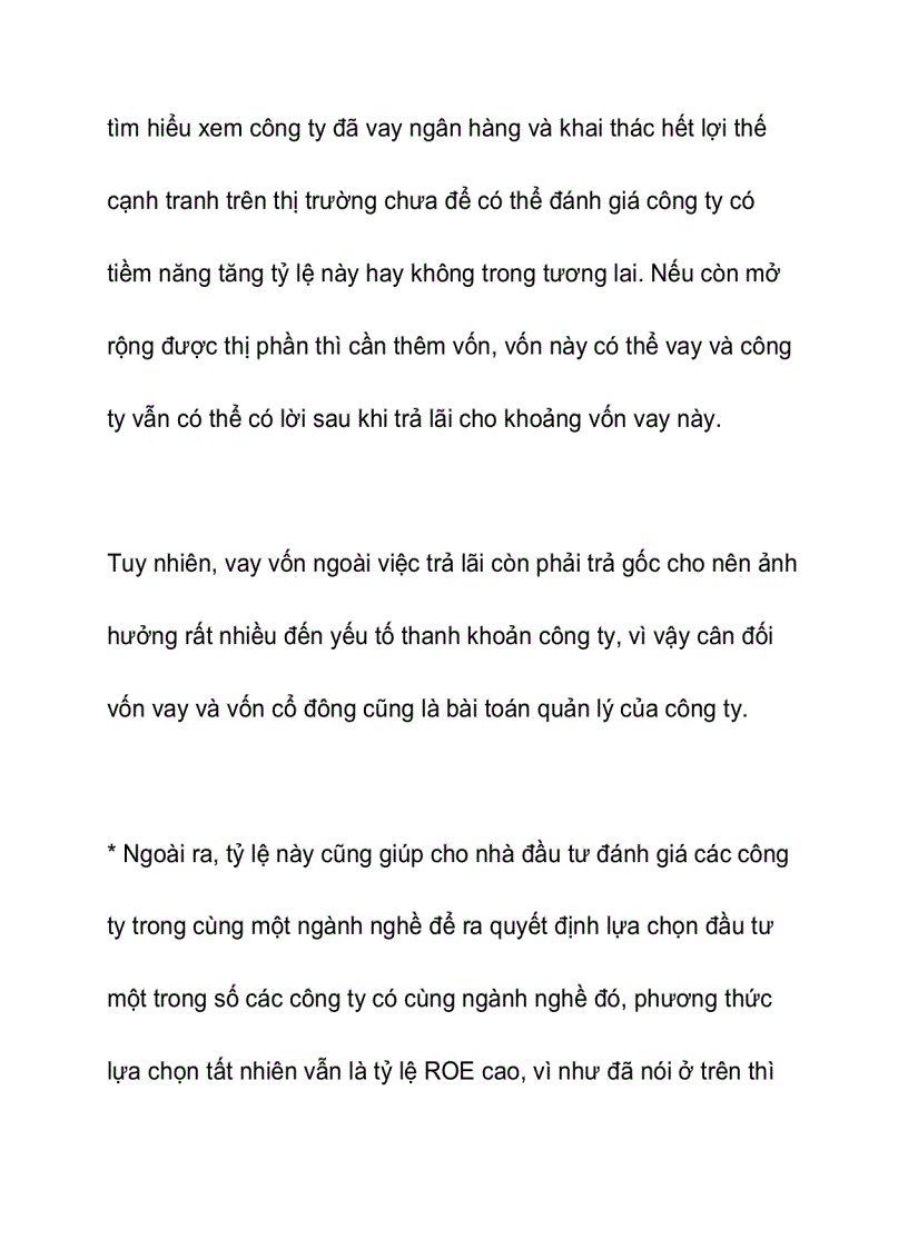 image for page Một số chỉ số đánh giá tiêu chí và cơ hội đầu tư