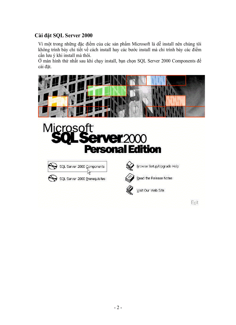 image for page Hướng dẫn cài đặt sql server 2000