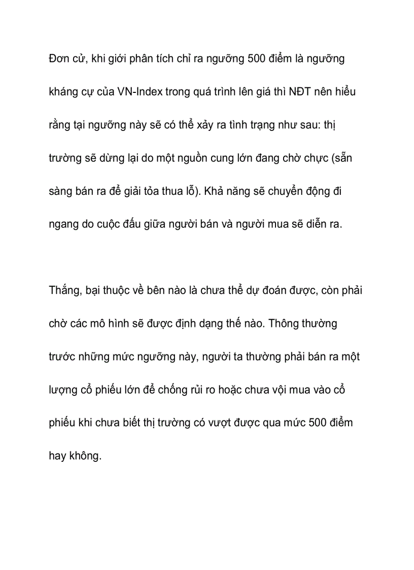 image for page Hiểu thế nào về dự báo chứng khoán