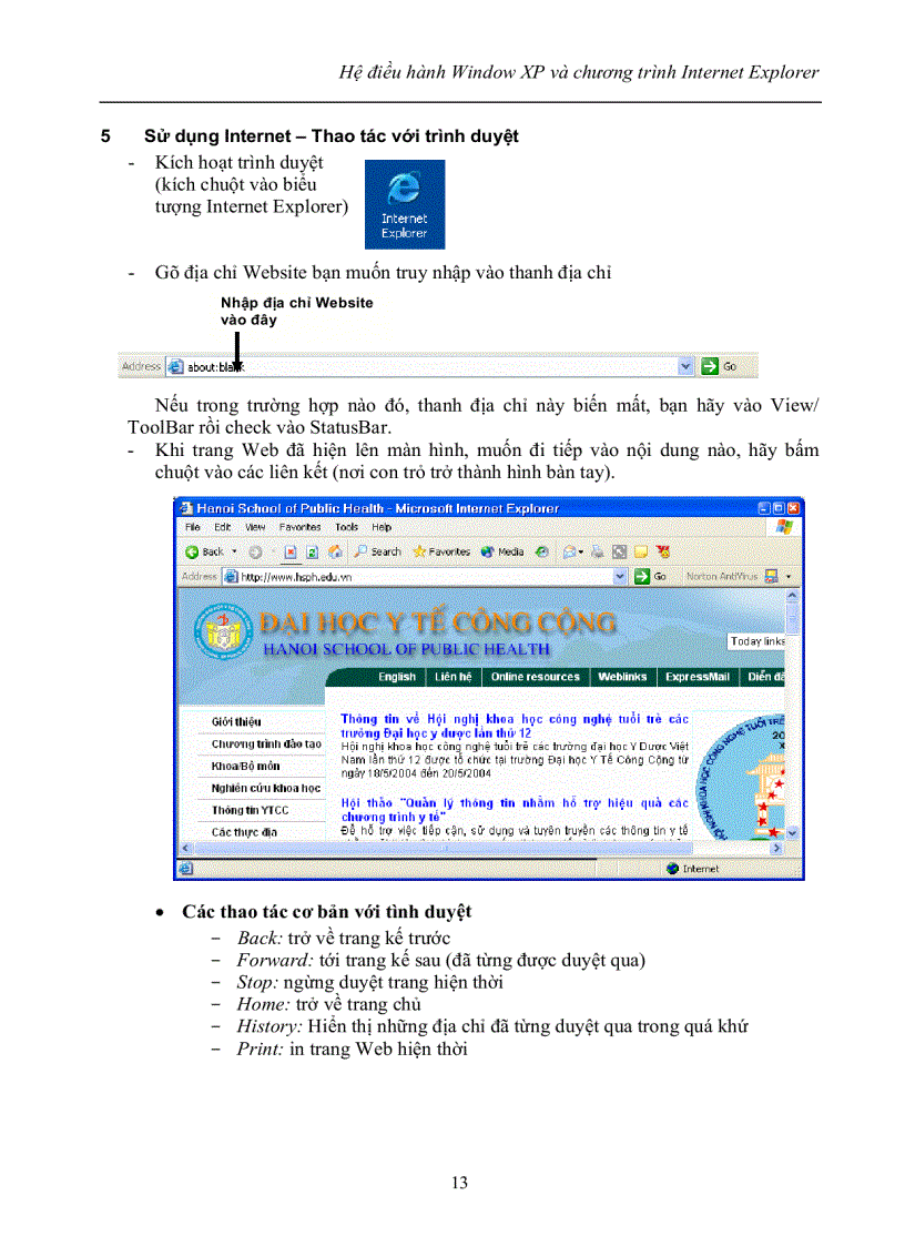 image for page Giáo Trình Tin Học Cơ Sở cho các trường đại học khối Kinh tế Luật Y dược