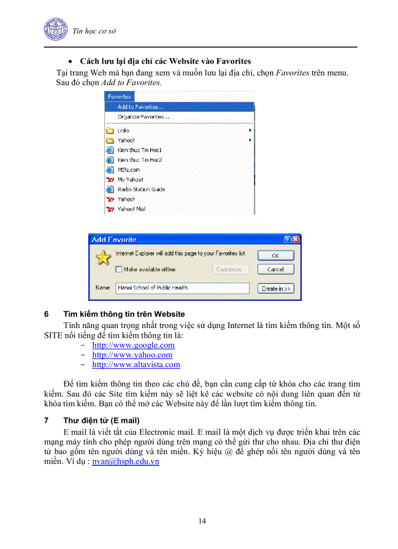 image for page Giáo Trình Tin Học Cơ Sở cho các trường đại học khối Kinh tế Luật Y dược