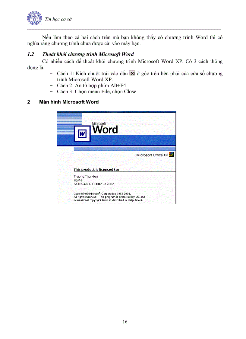 image for page Giáo Trình Tin Học Cơ Sở cho các trường đại học khối Kinh tế Luật Y dược
