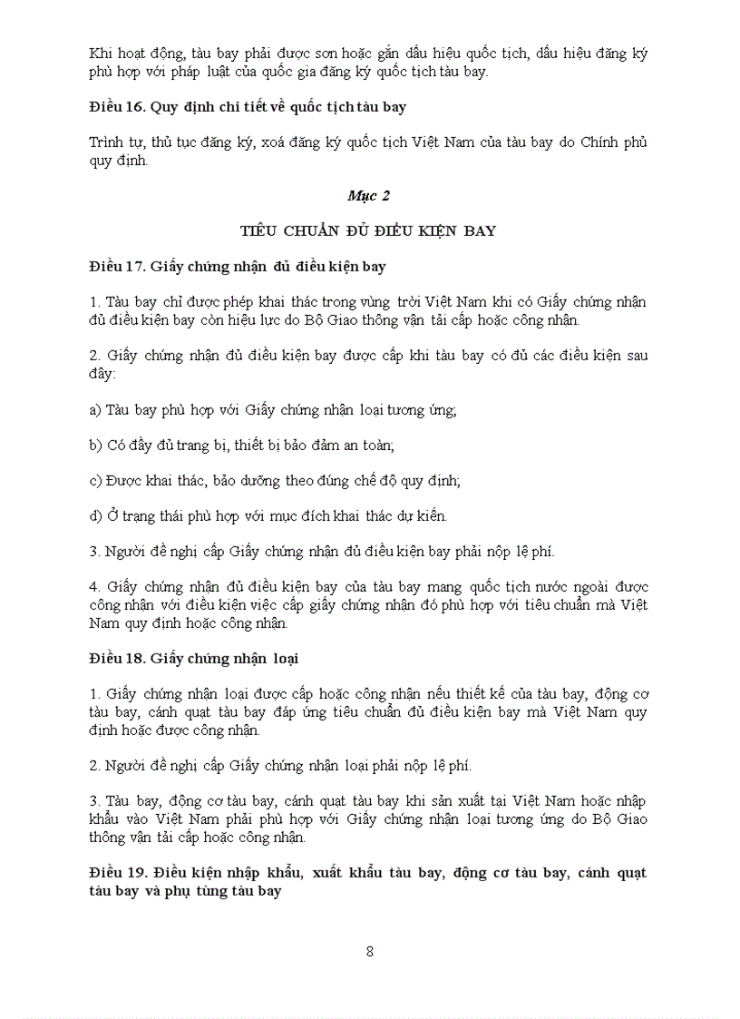 image for page Luật hàng không dân dụng việt nam