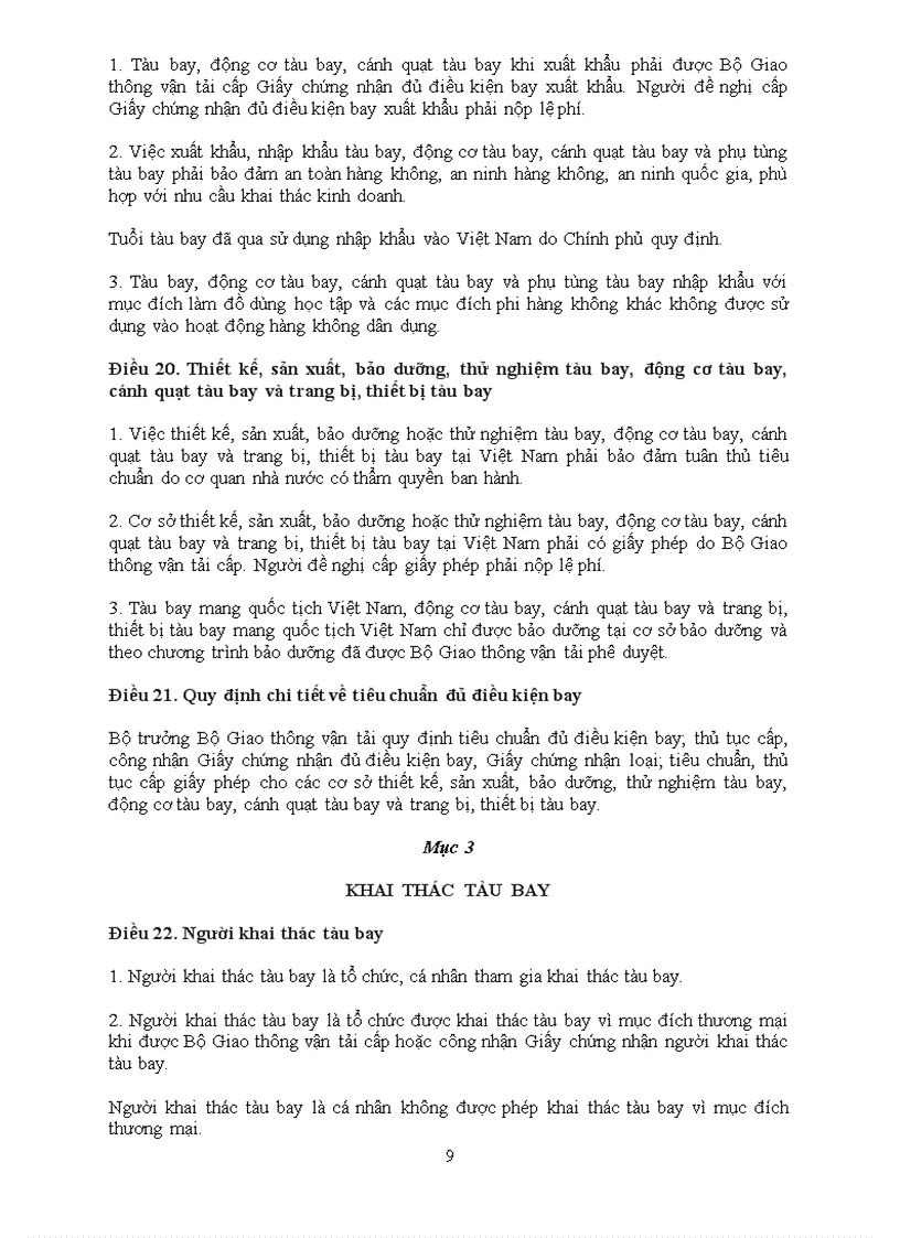 image for page Luật hàng không dân dụng việt nam