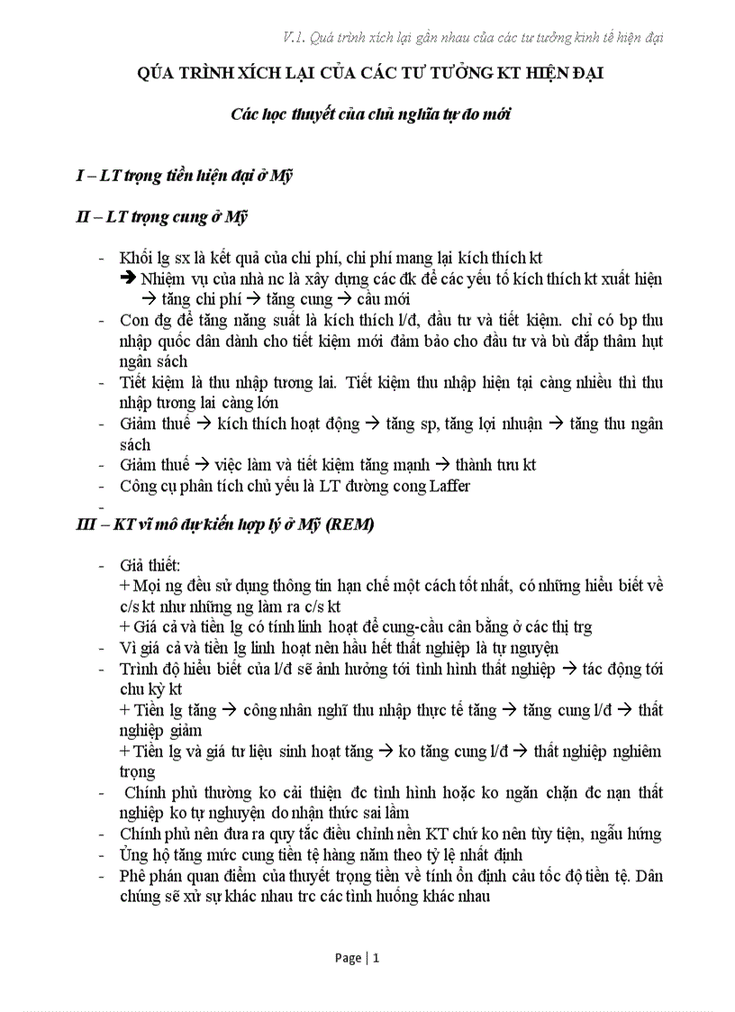 image for page Các học thuyết của chủ nghĩa tự do mới