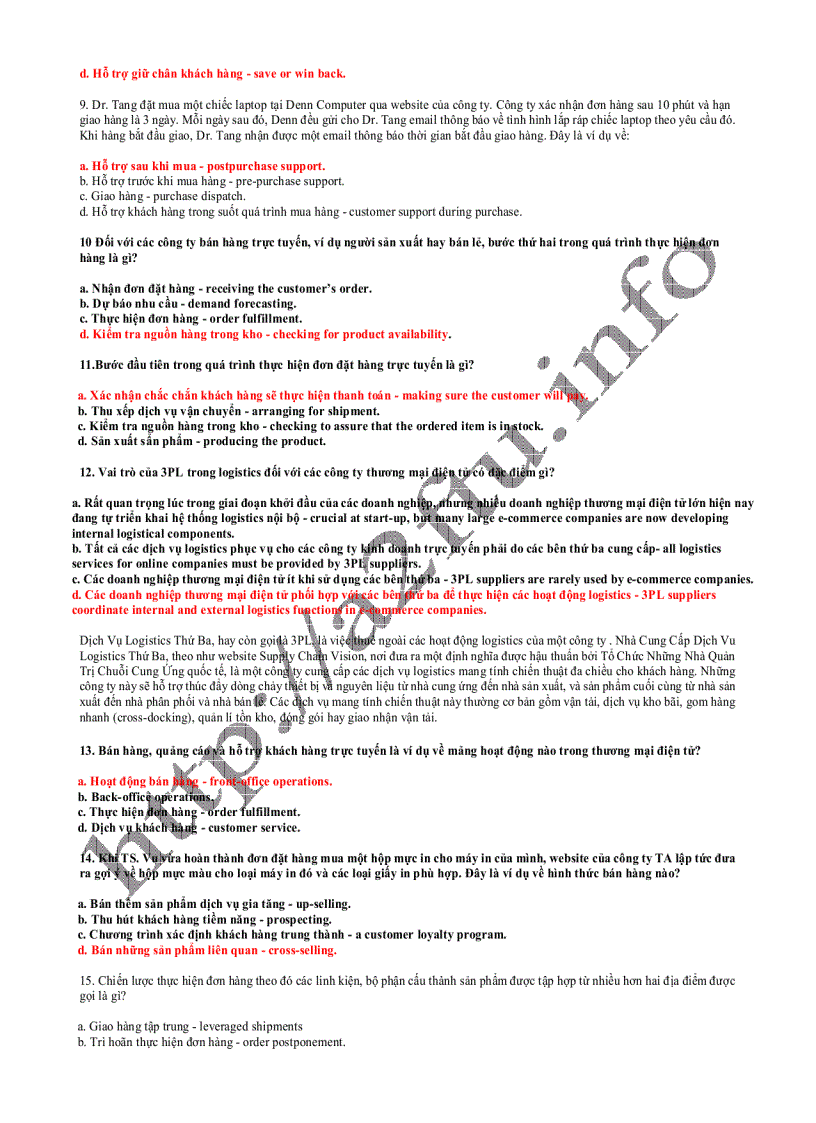 image for page Ôn tập thực hiện đơn hàng điện tử