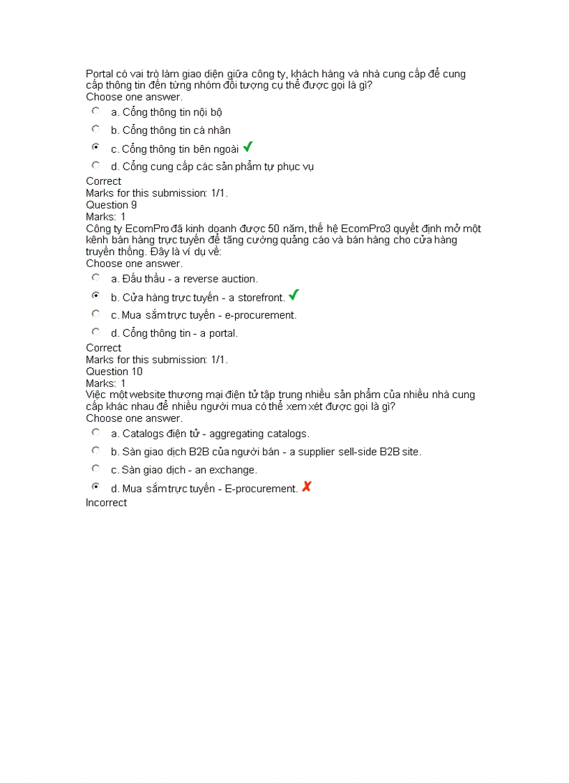 image for page Quiz thuơng mại điện tử