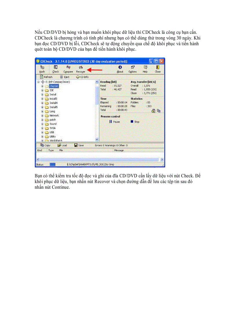 image for page Cách khắc phục trục trặc của đĩa CD và DVD