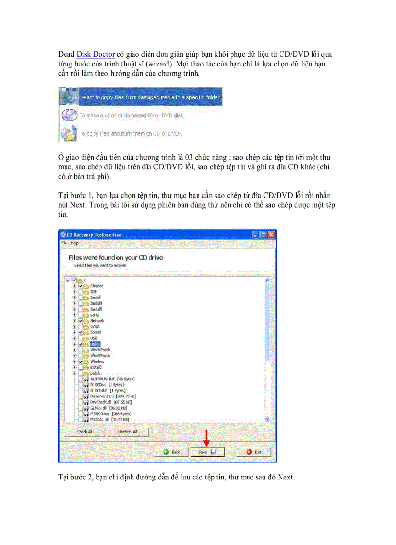 image for page Cách khắc phục trục trặc của đĩa CD và DVD