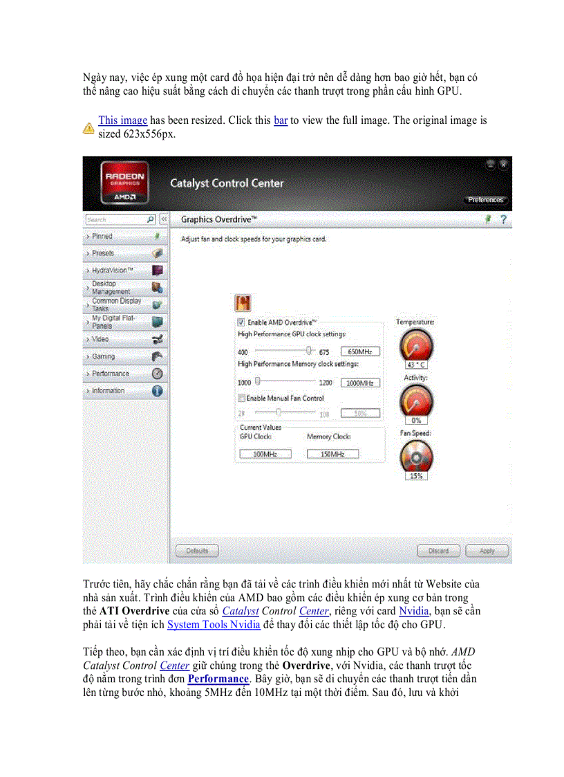 image for page Overclock CPU GPU và RAM dễ dàng và an toàn