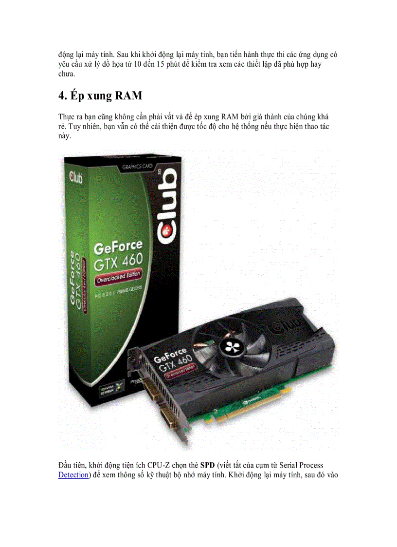image for page Overclock CPU GPU và RAM dễ dàng và an toàn