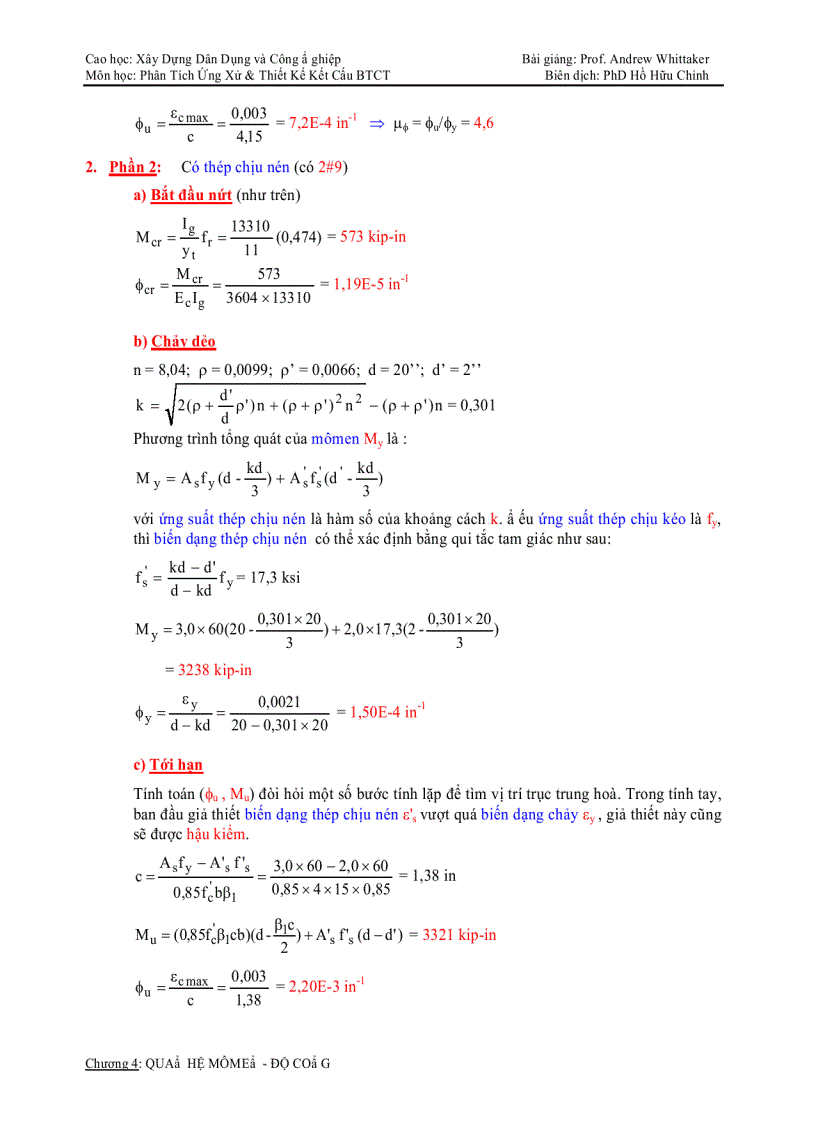 image for page Tài liệu nâng cao Quan hệ mômen độ cong