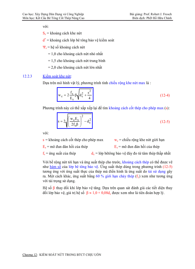 image for page Tài liệu nâng cao Kiểm soát n ứt trong btct chịu uốn