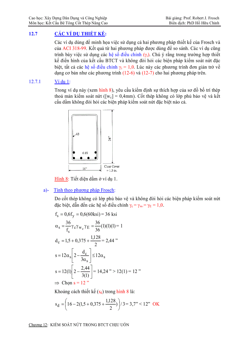 image for page Tài liệu nâng cao Kiểm soát n ứt trong btct chịu uốn