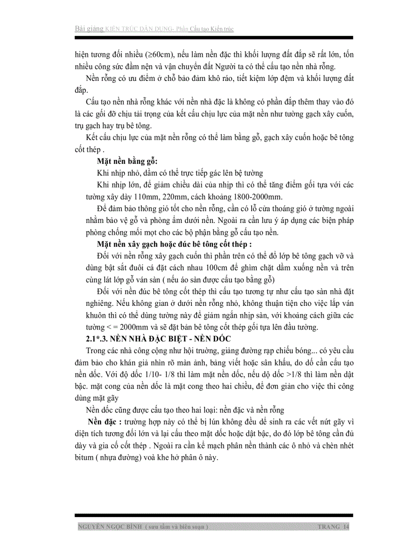 image for page TÀI LIỆU Bài giảng KIẾN TRÚC DÂN DỤNG những vấn đề cơ bản về Cấu tạo Kiến trúc