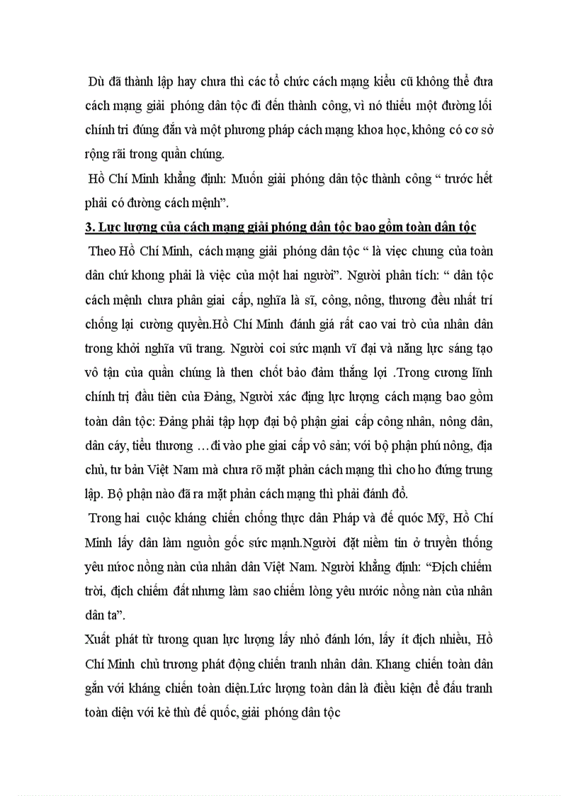 image for page Phân tích những luận điểm cơ bản của Hồ Chí Minh về cách mạng giải phóng dân tộc