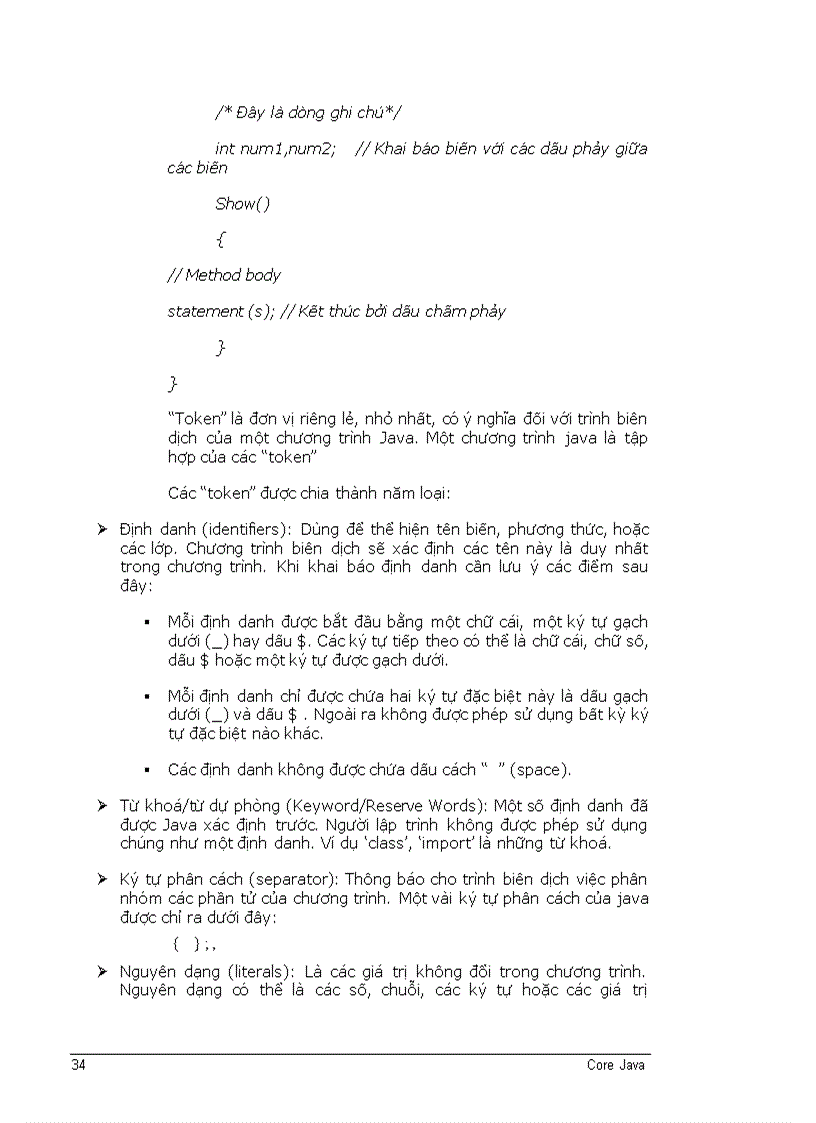 image for page Nền tảng của ngôn ngữ java