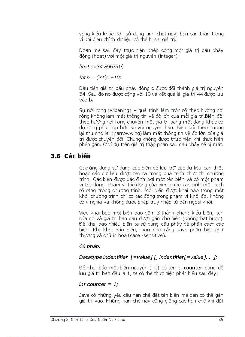 image for page Nền tảng của ngôn ngữ java