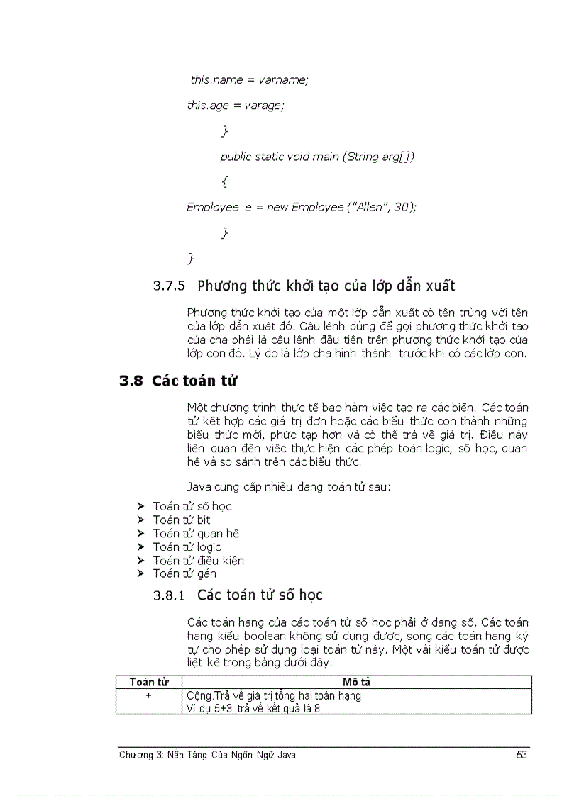 image for page Nền tảng của ngôn ngữ java