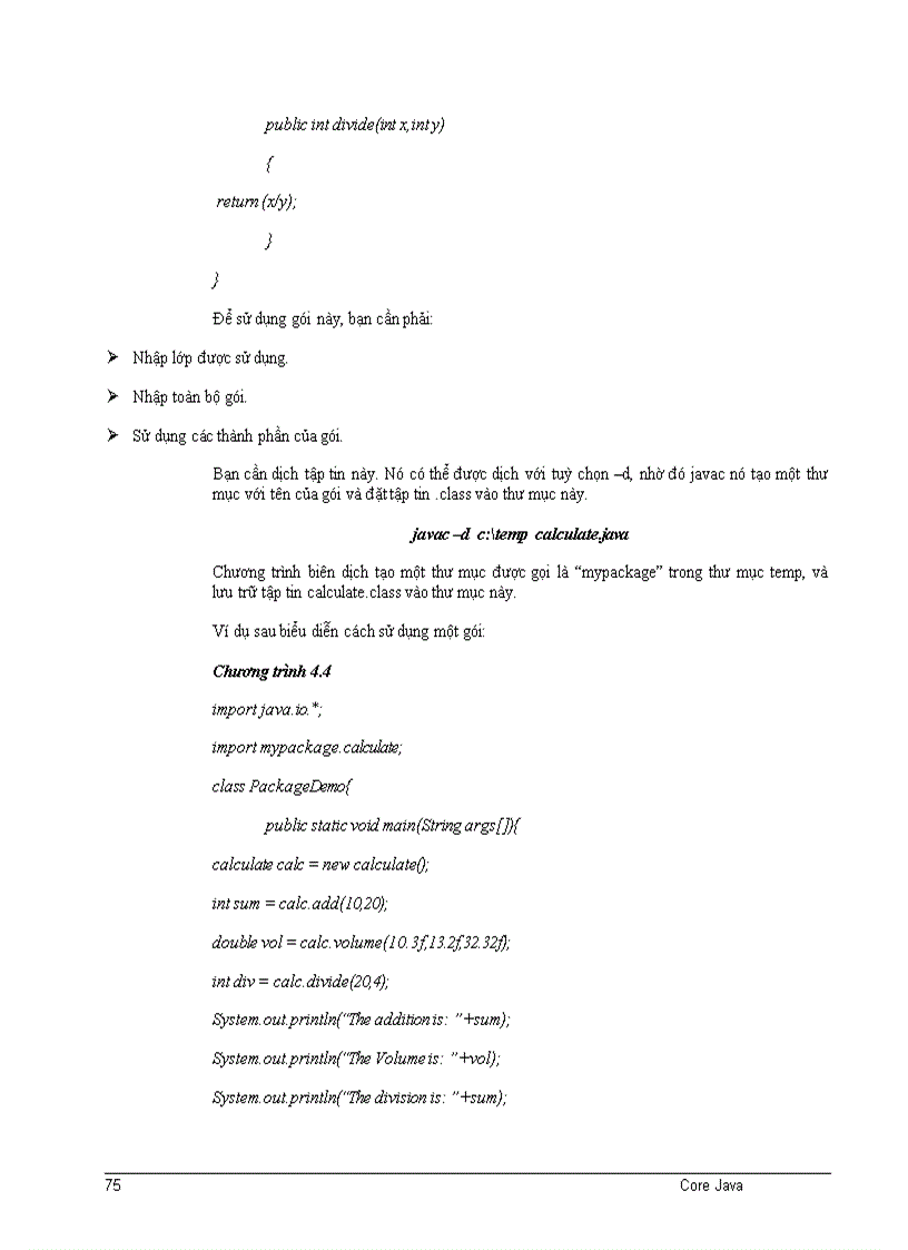 image for page CÁC GÓI GIAO DIỆN trong JAVA