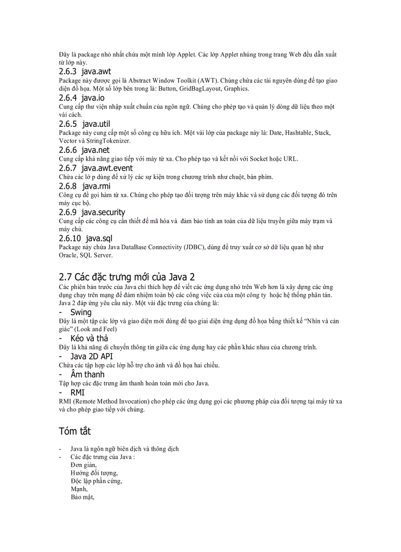 image for page Mô tả về Java