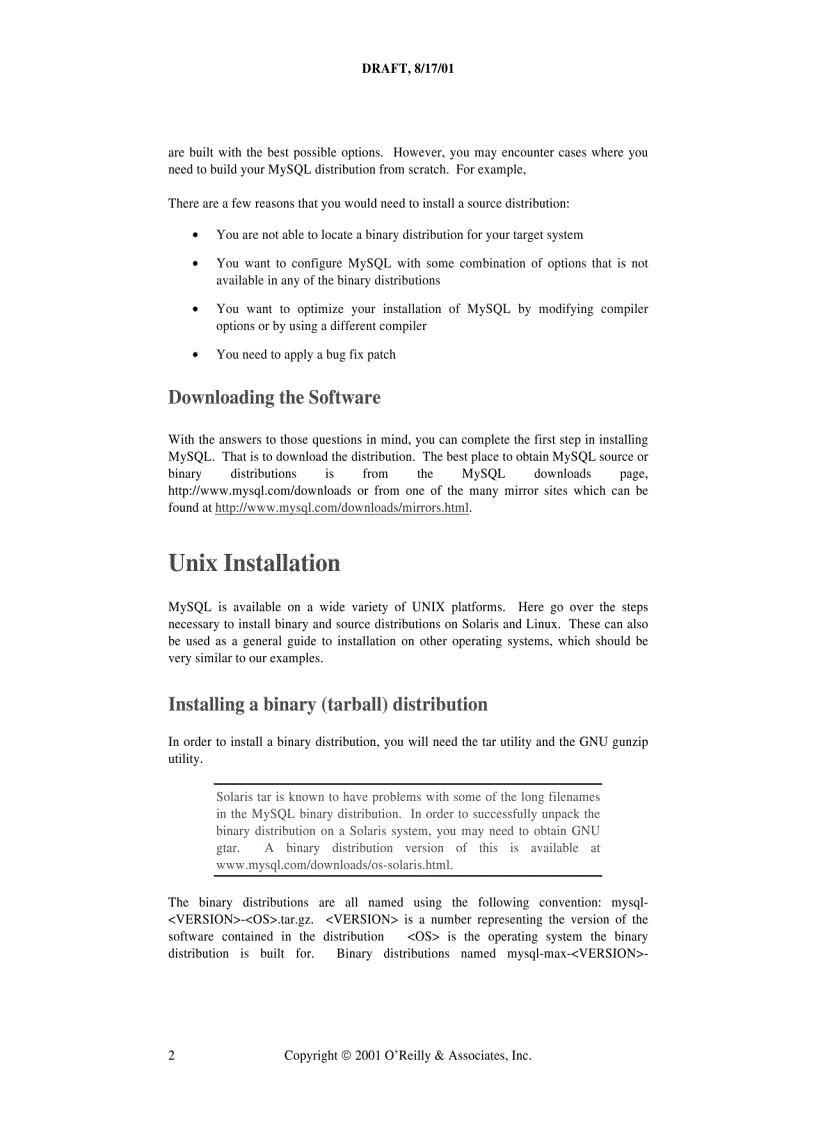 image for page Installation MySQL