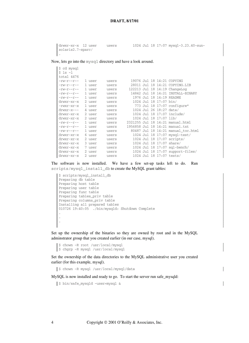 image for page Installation MySQL