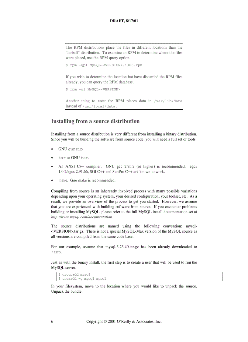 image for page Installation MySQL