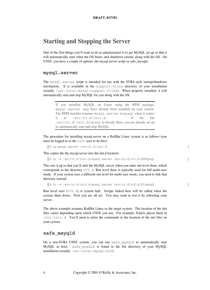 image for page MySQL Database Administration