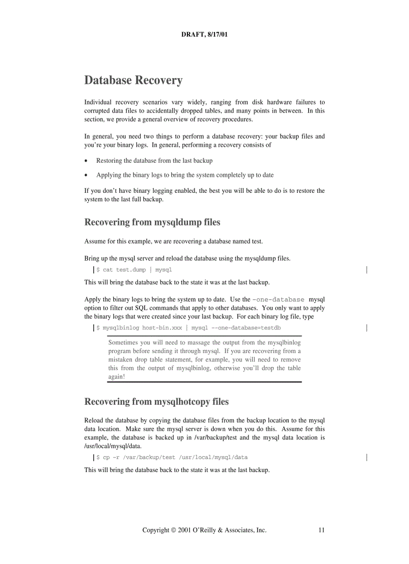 image for page MySQL Database Administration