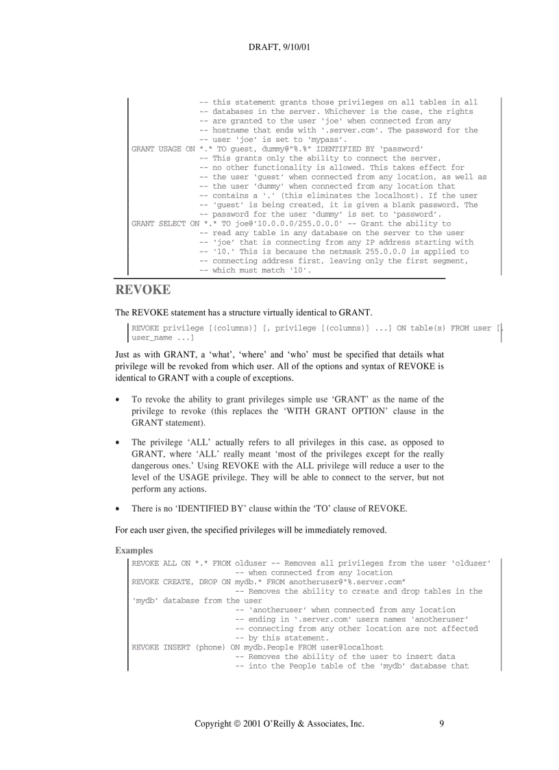 image for page Security MySQL