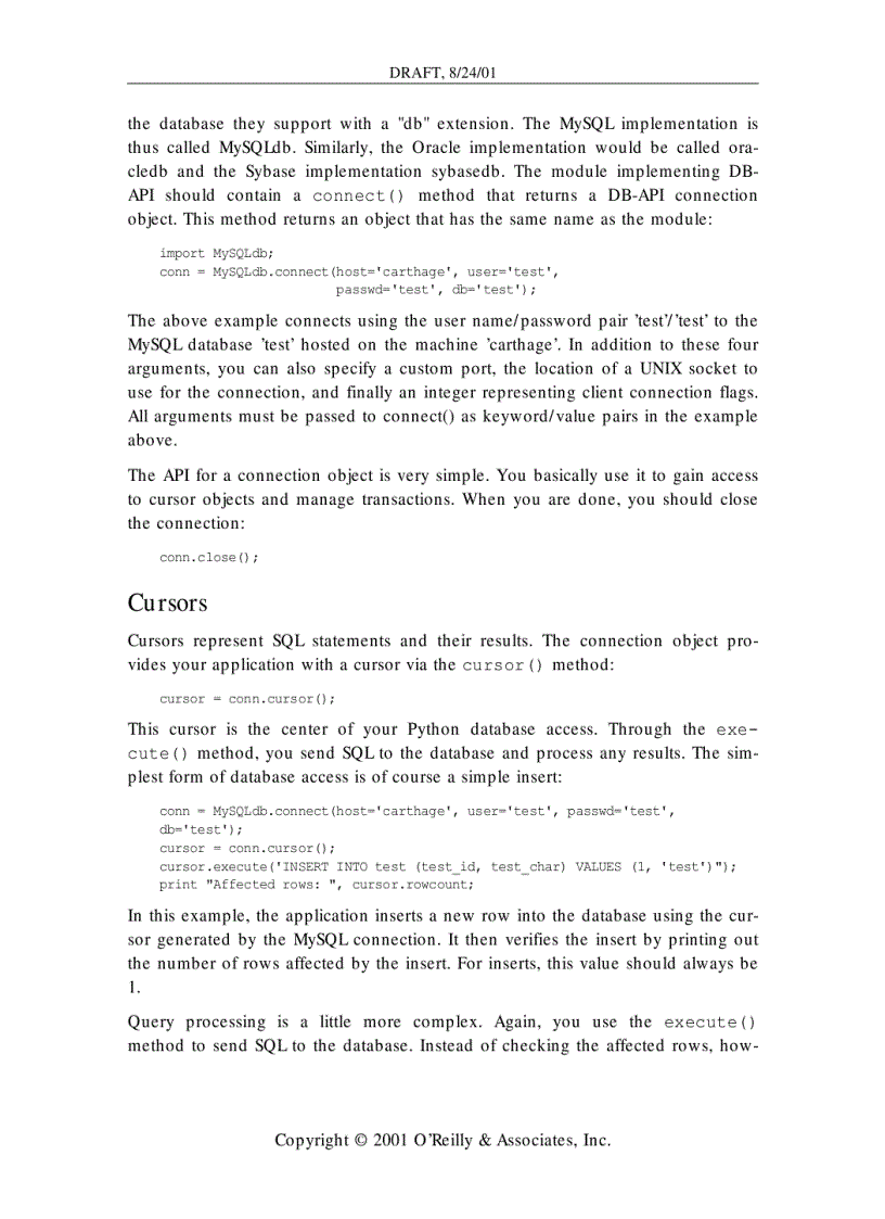 image for page Python MySQL
