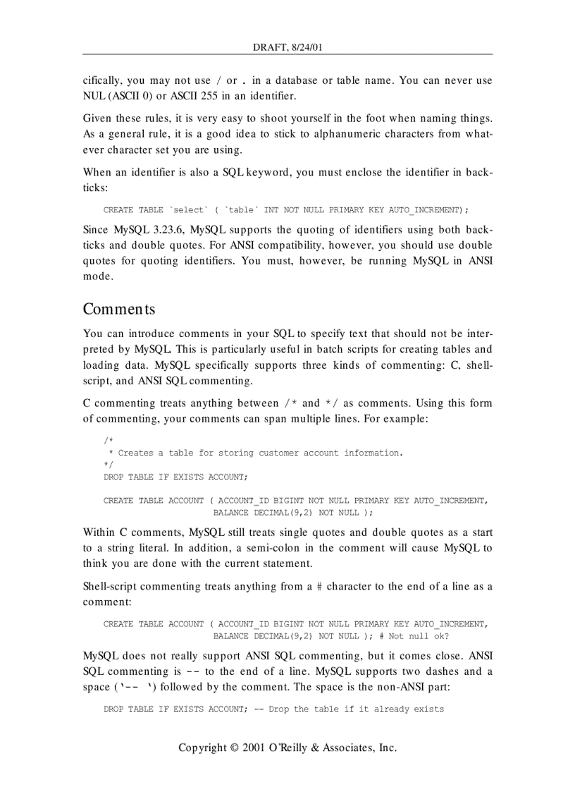 image for page SQL Syntax for MySQL