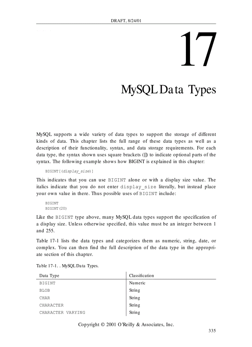 image for page MySQL Data Types