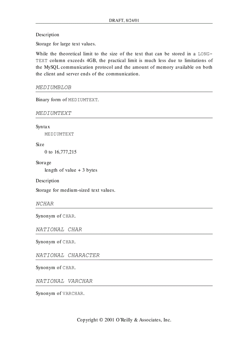 image for page MySQL Data Types