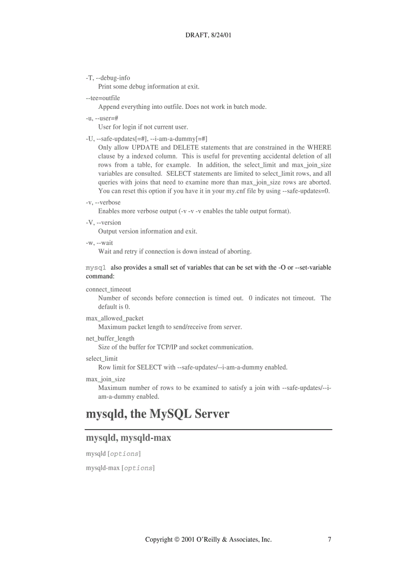 image for page MySQL and Programs and Utilities