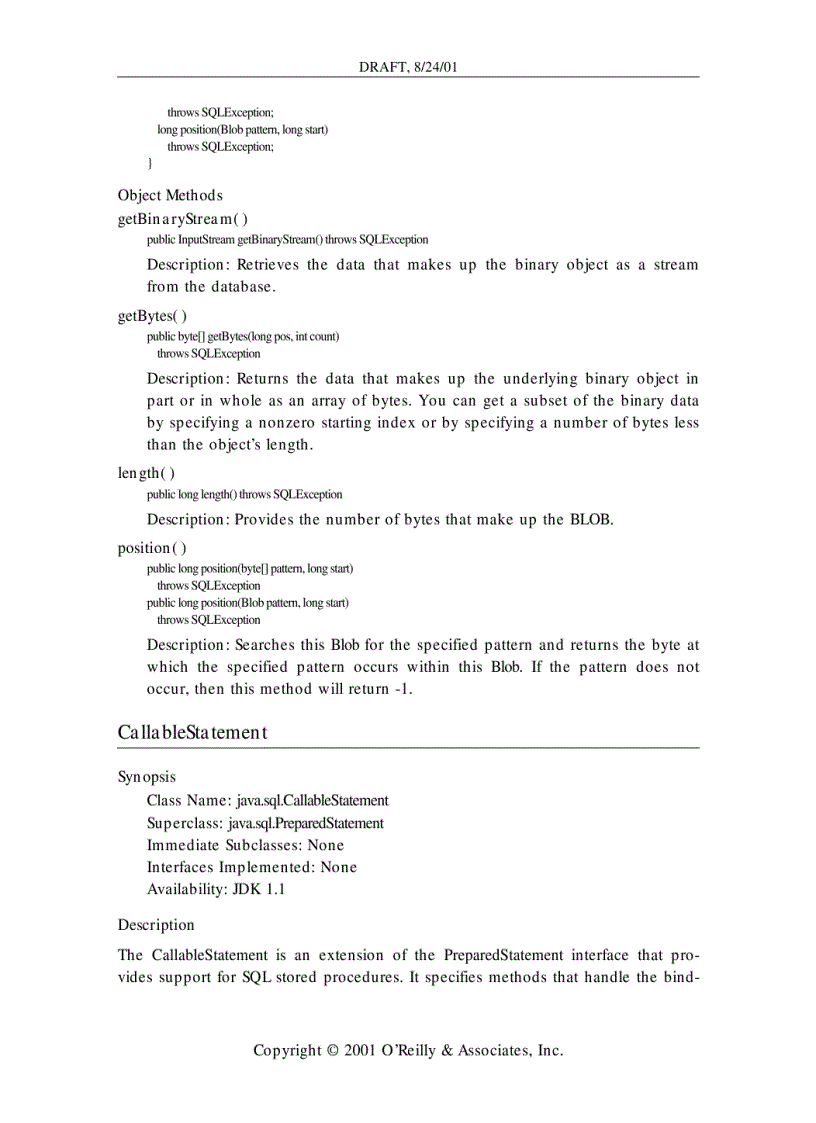 image for page The JDBC API