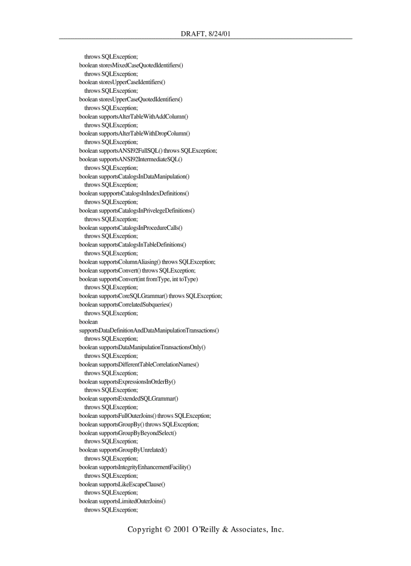 image for page The JDBC API