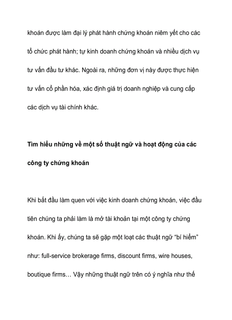 image for page Công ty chứng khoán là gì