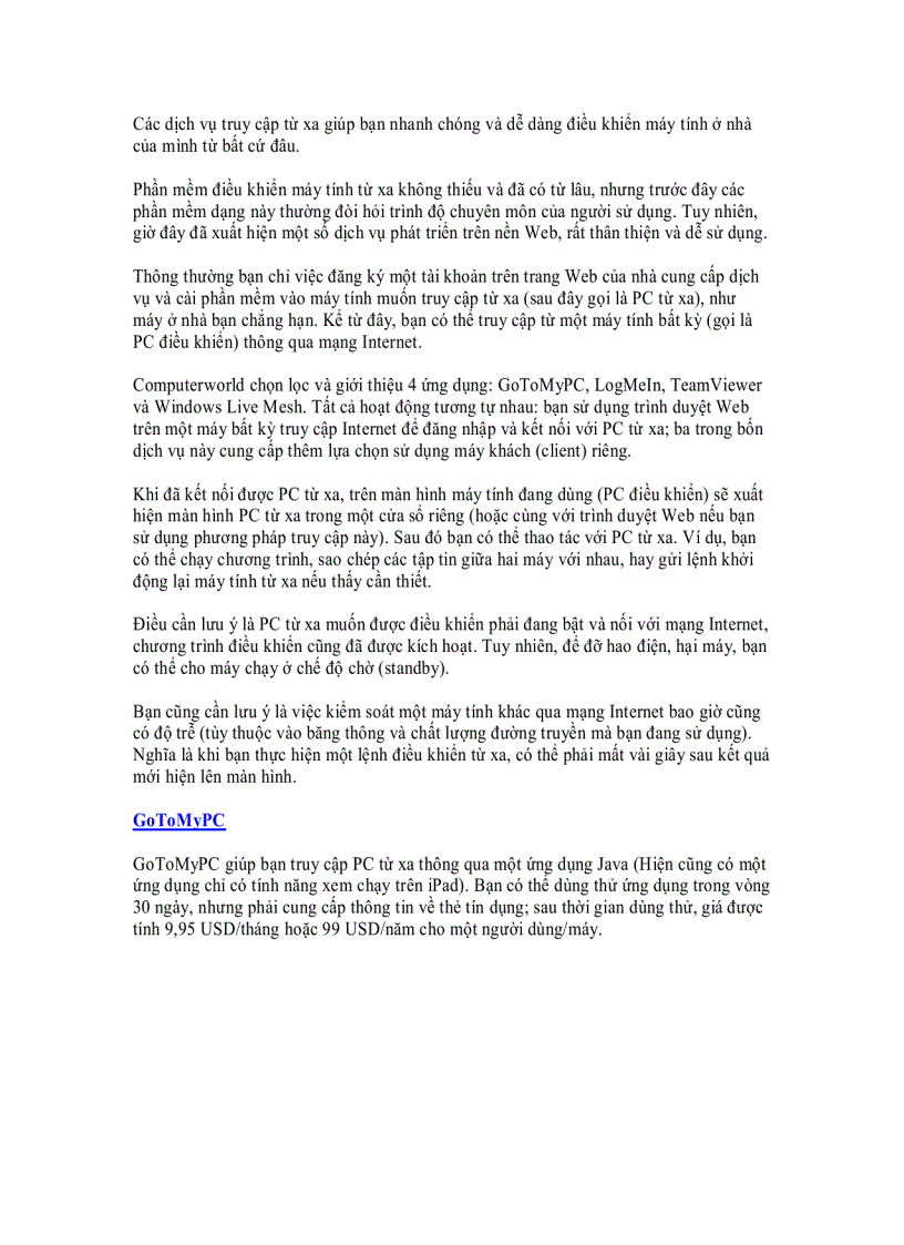 image for page Tìm hiểu 4 dịch vụ điều khiển máy tính từ xa